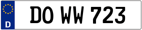 Trailer License Plate